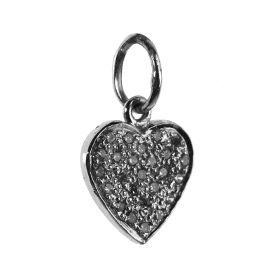 Heart Of Diamonds Charm silver